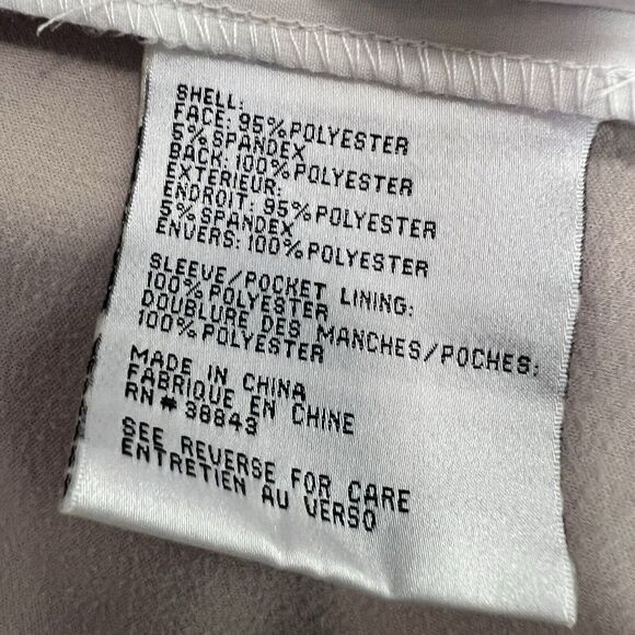 Via Spiga Womens Jacket Sz S Trench Water-Repellent Hooded Full Zip Snap Ivory - Picture 11 of 15